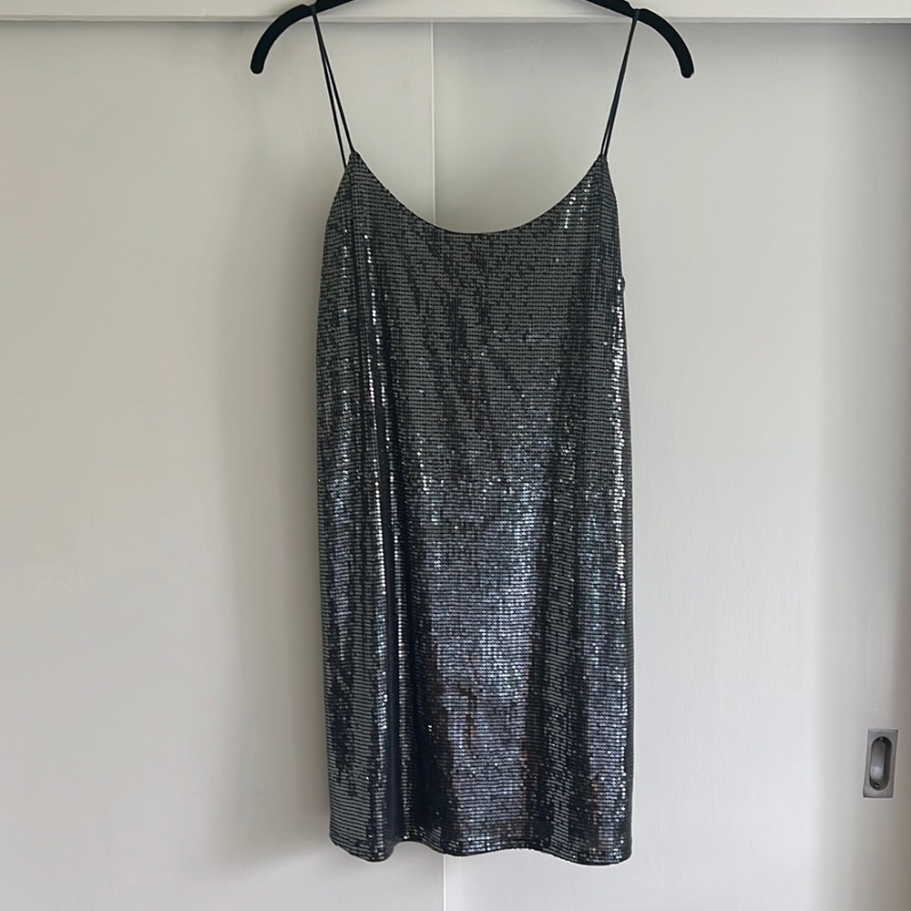 Zara grey sequin dress. Tag still on!